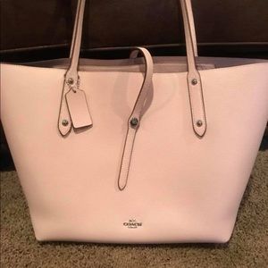 coach blush tote & matching wallet